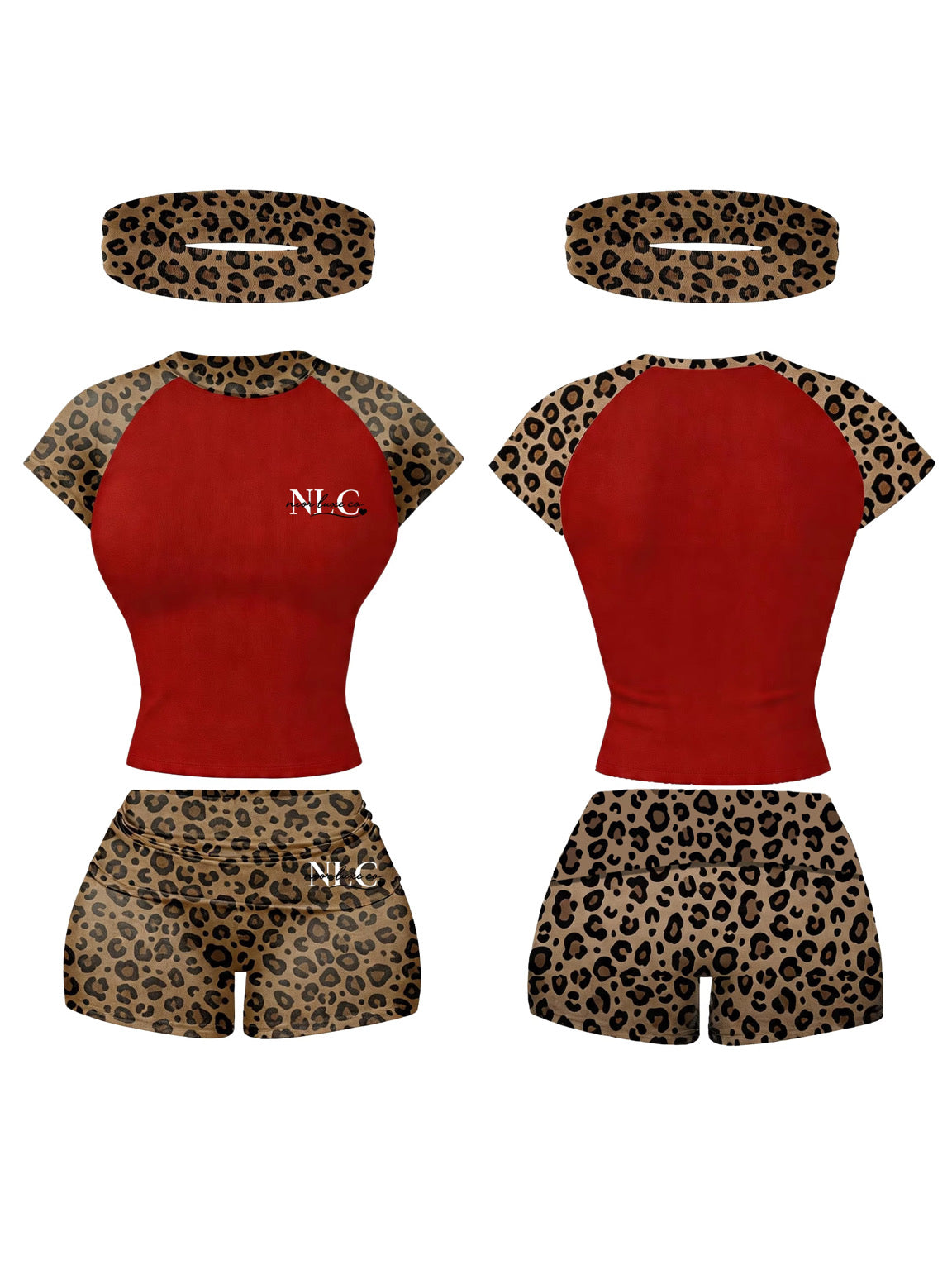 Red cheetah set